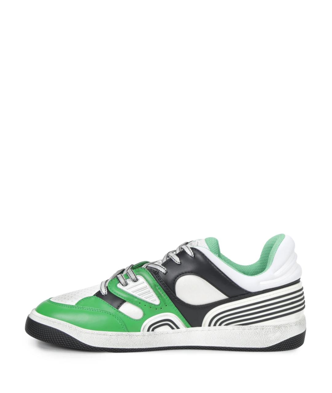 GUCCI Зеленые низкие кроссовки / кеды, фото 3