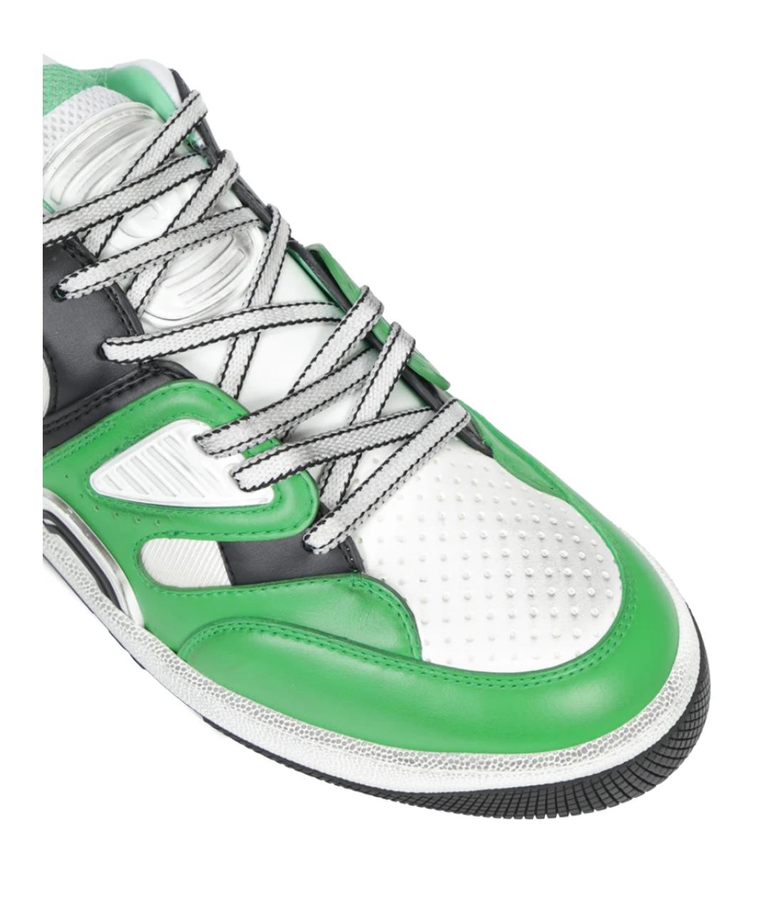GUCCI Зеленые низкие кроссовки / кеды, фото 5
