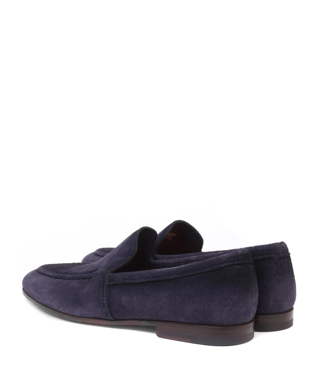 SANTONI Синие лоферы, фото 4