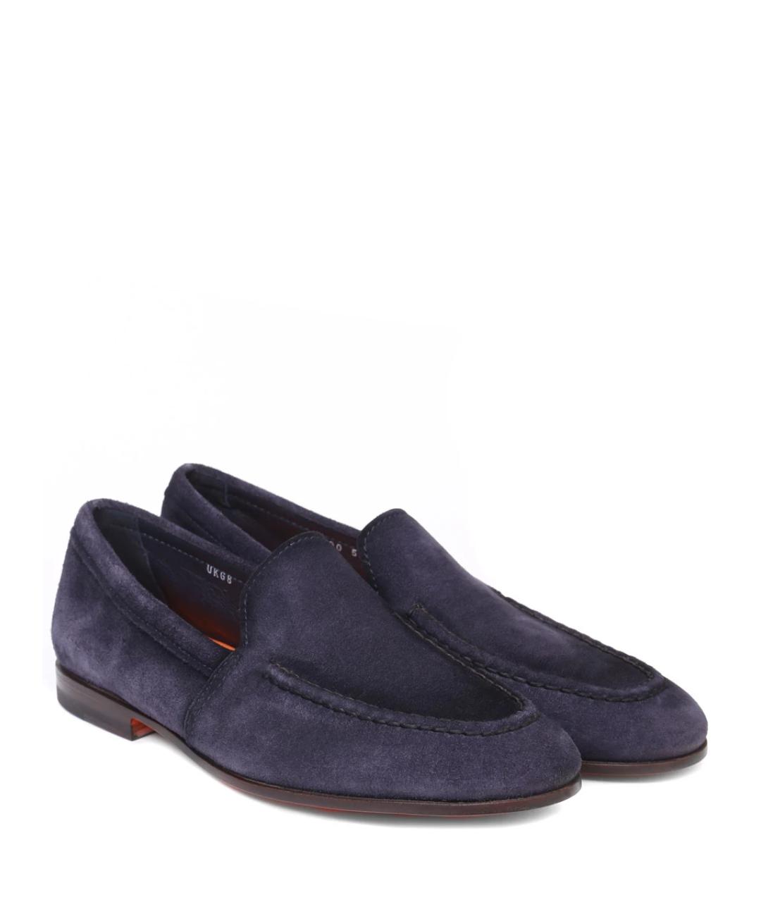 SANTONI Синие лоферы, фото 2
