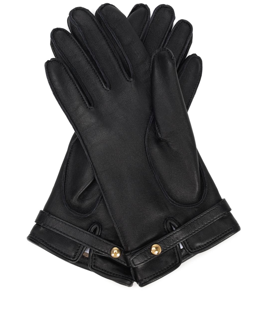 BURBERRY Черные перчатки, фото 2