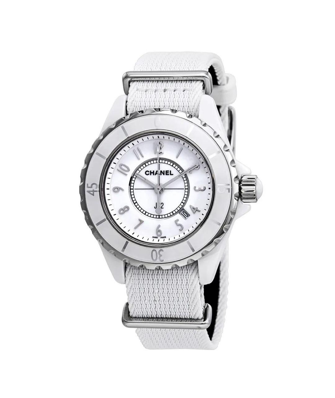 CHANEL PRE-OWNED Белые керамические часы, фото 1