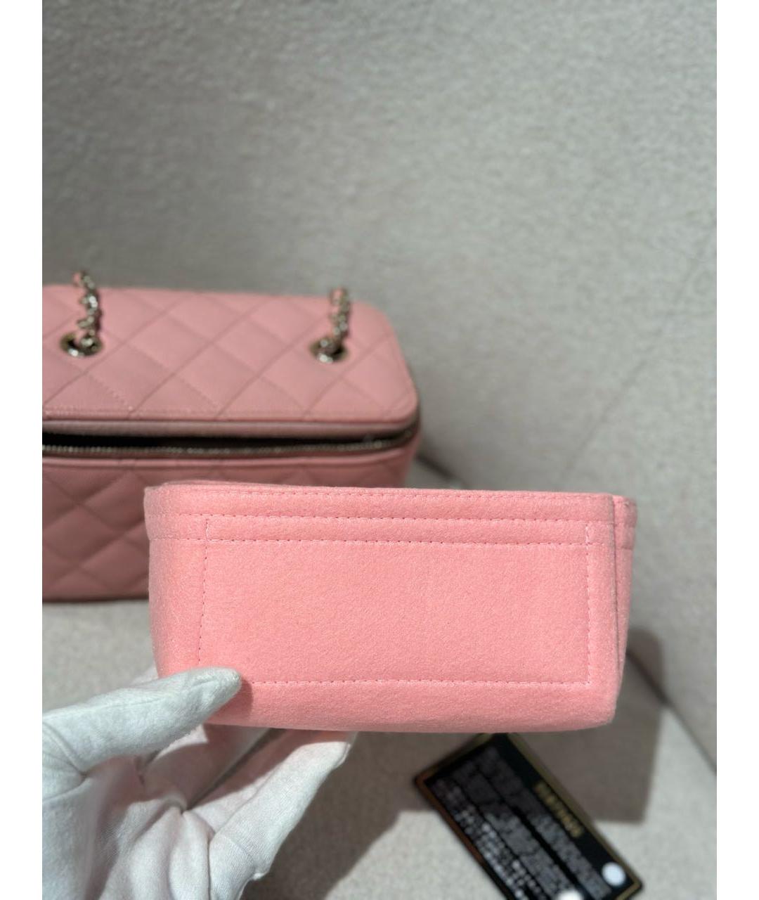 CHANEL PRE-OWNED Розовая кожаная сумка через плечо, фото 8
