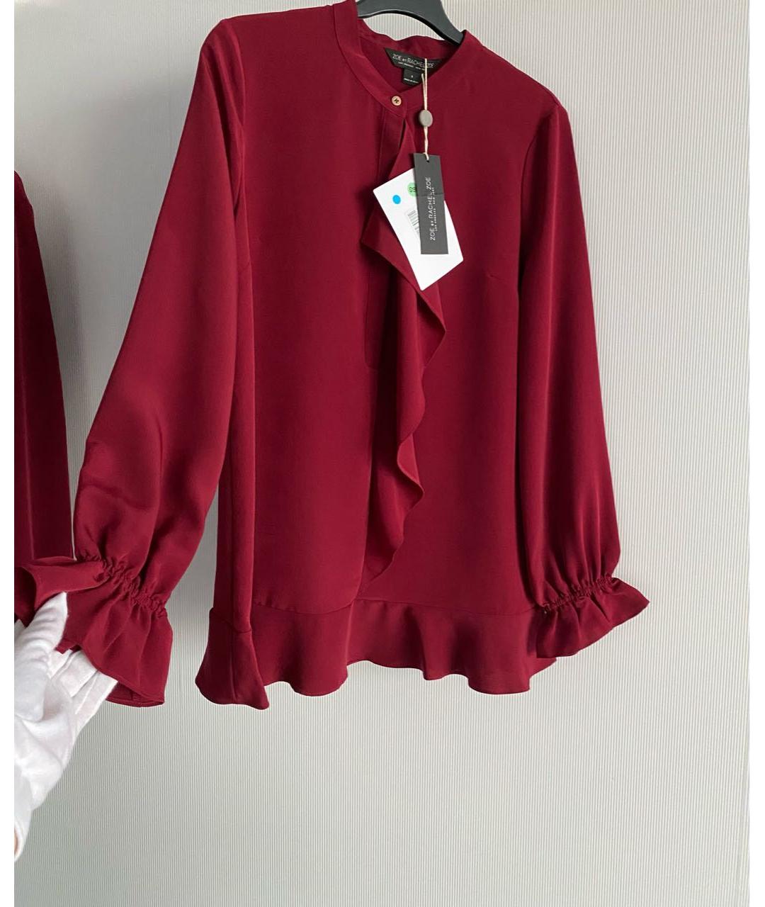 RACHEL ZOE Красная полиэстеровая блузы, фото 6