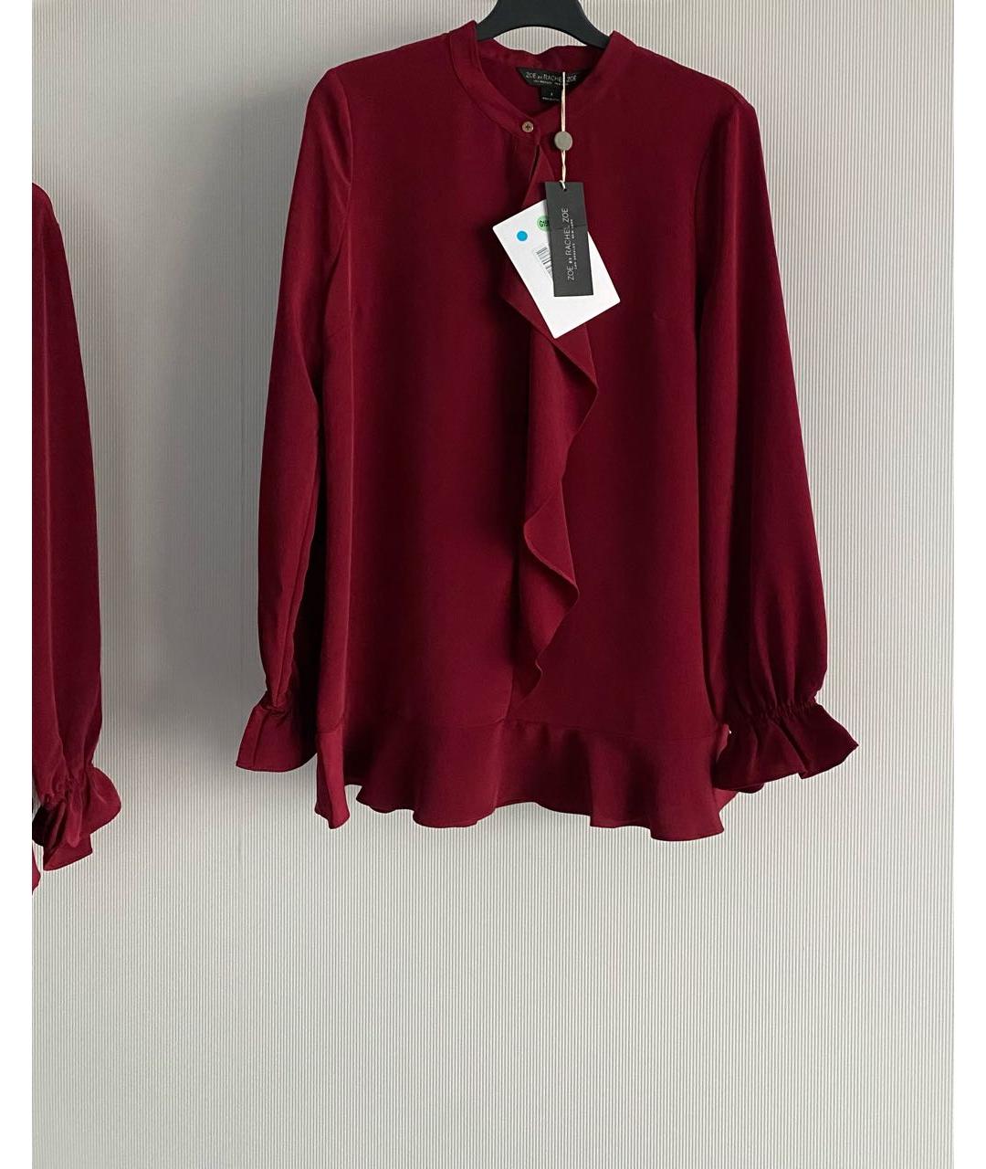RACHEL ZOE Красная полиэстеровая блузы, фото 5