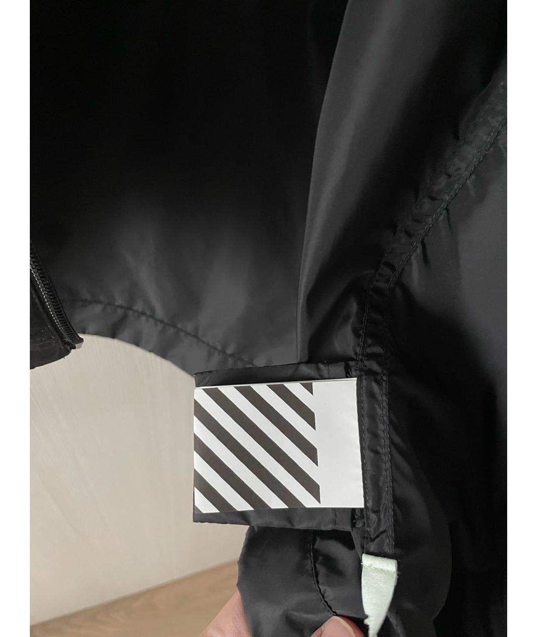 OFF-WHITE Черная полиамидовая куртка, фото 5