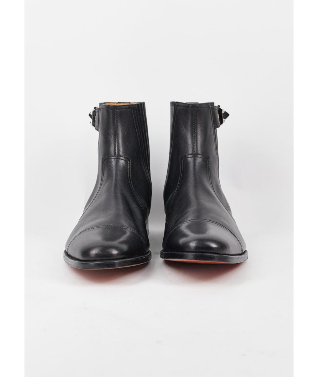 HERMES PRE-OWNED Черные кожаные высокие ботинки, фото 2