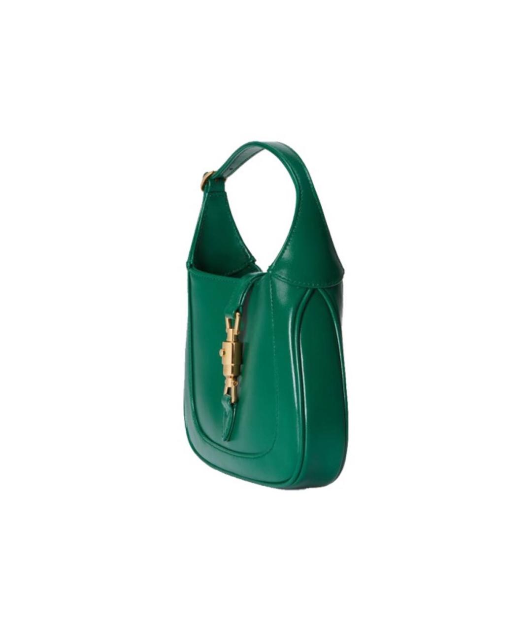 GUCCI Зеленая кожаная сумка с короткими ручками, фото 2