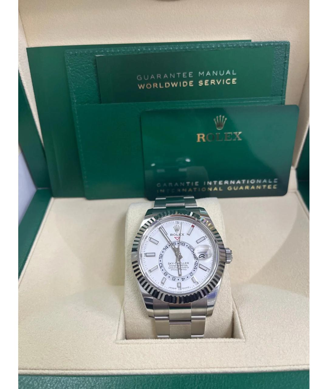 ROLEX Серебряные часы из белого золота, фото 5