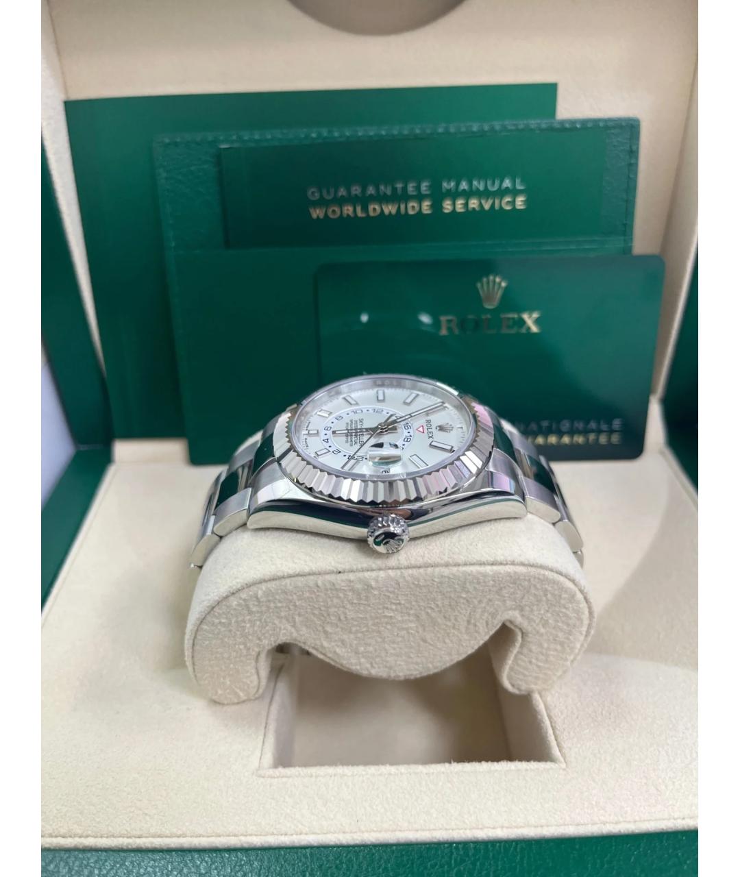ROLEX Серебряные часы из белого золота, фото 4