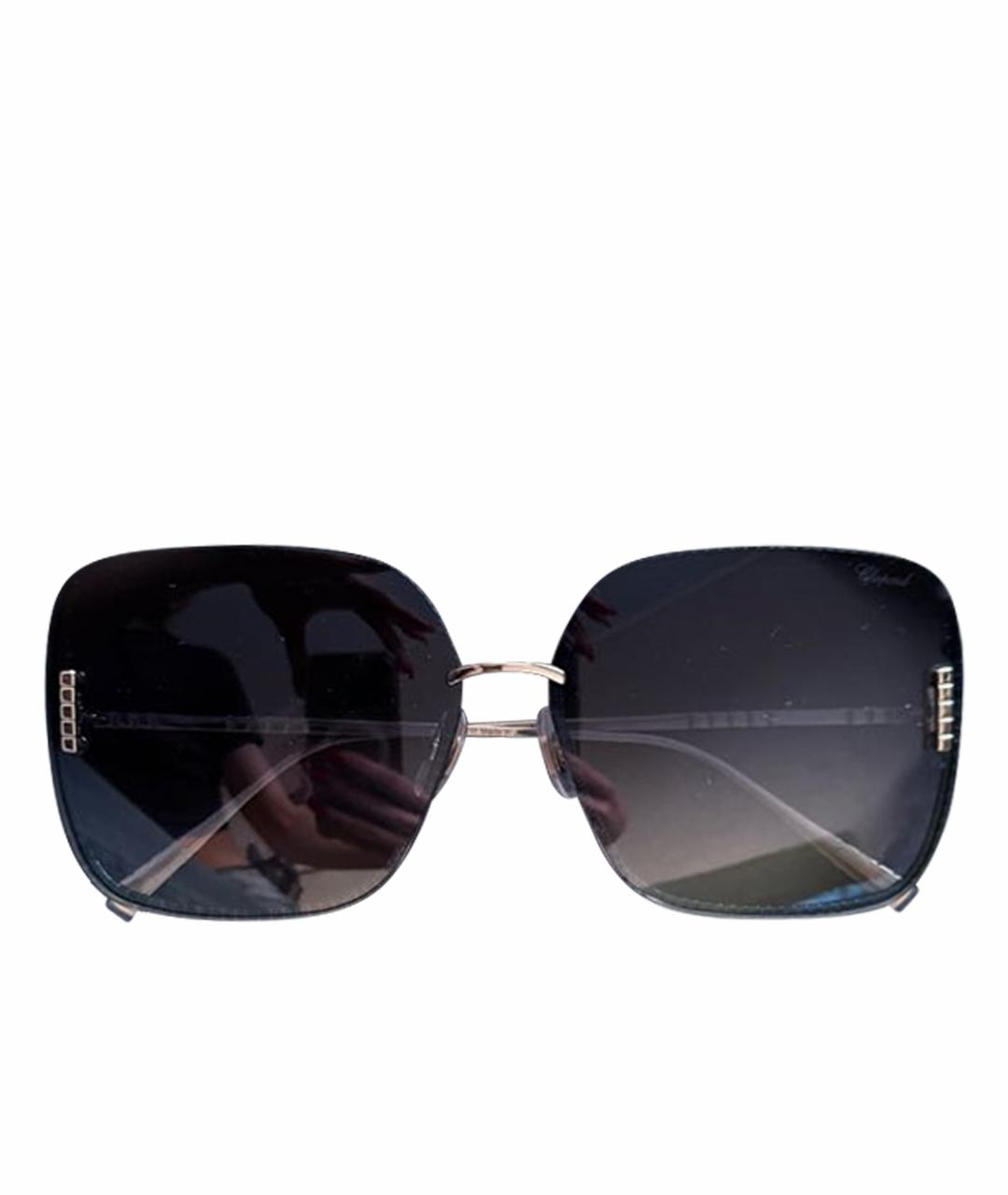 CHOPARD Темно-синие пластиковые солнцезащитные очки, фото 1