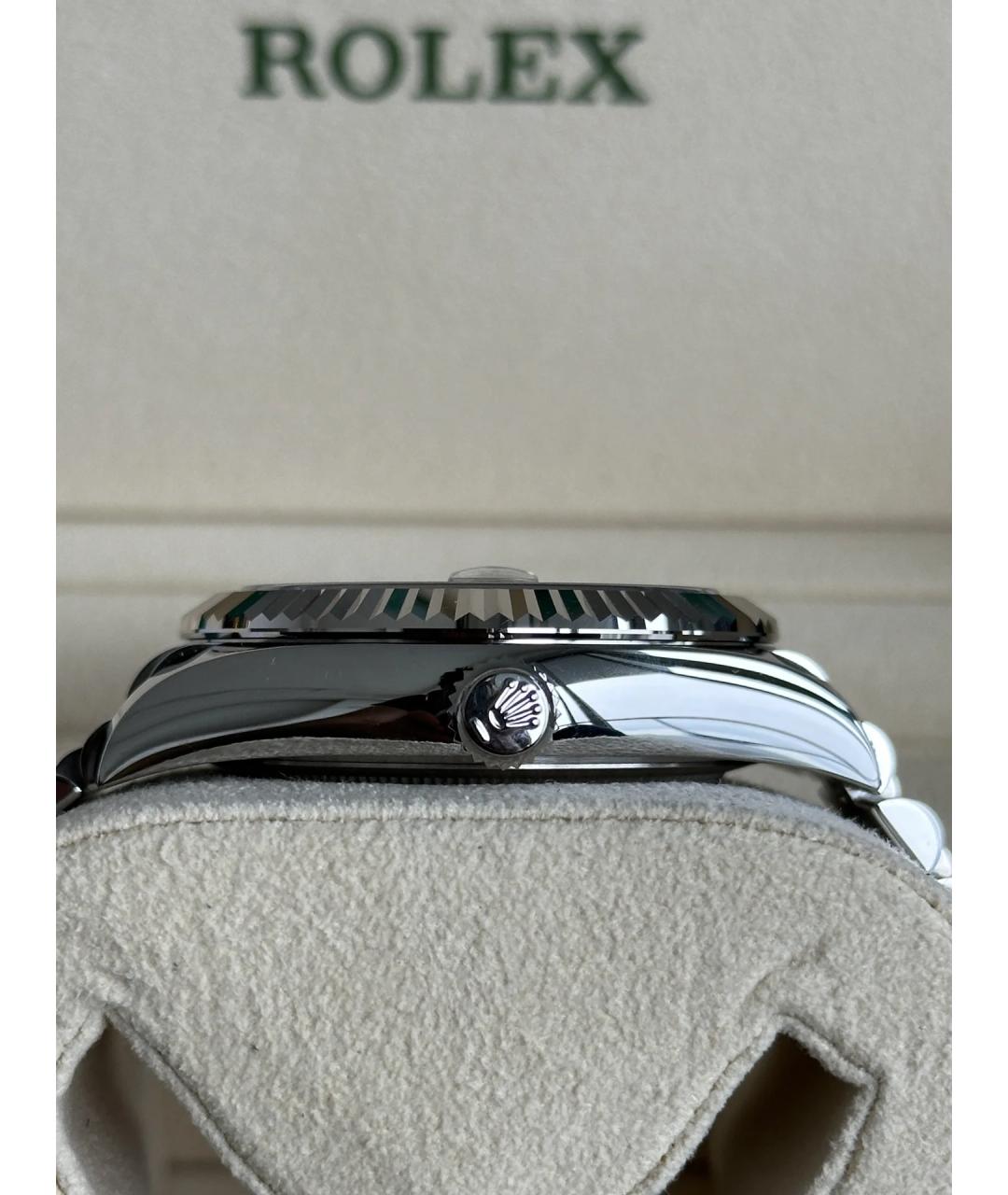 ROLEX Серебряные часы из белого золота, фото 4