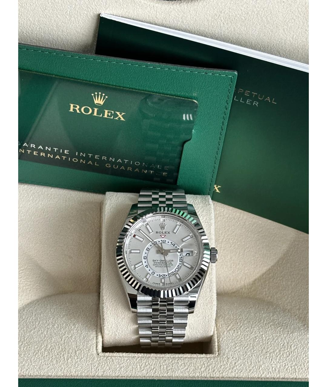 ROLEX Серебряные часы из белого золота, фото 5