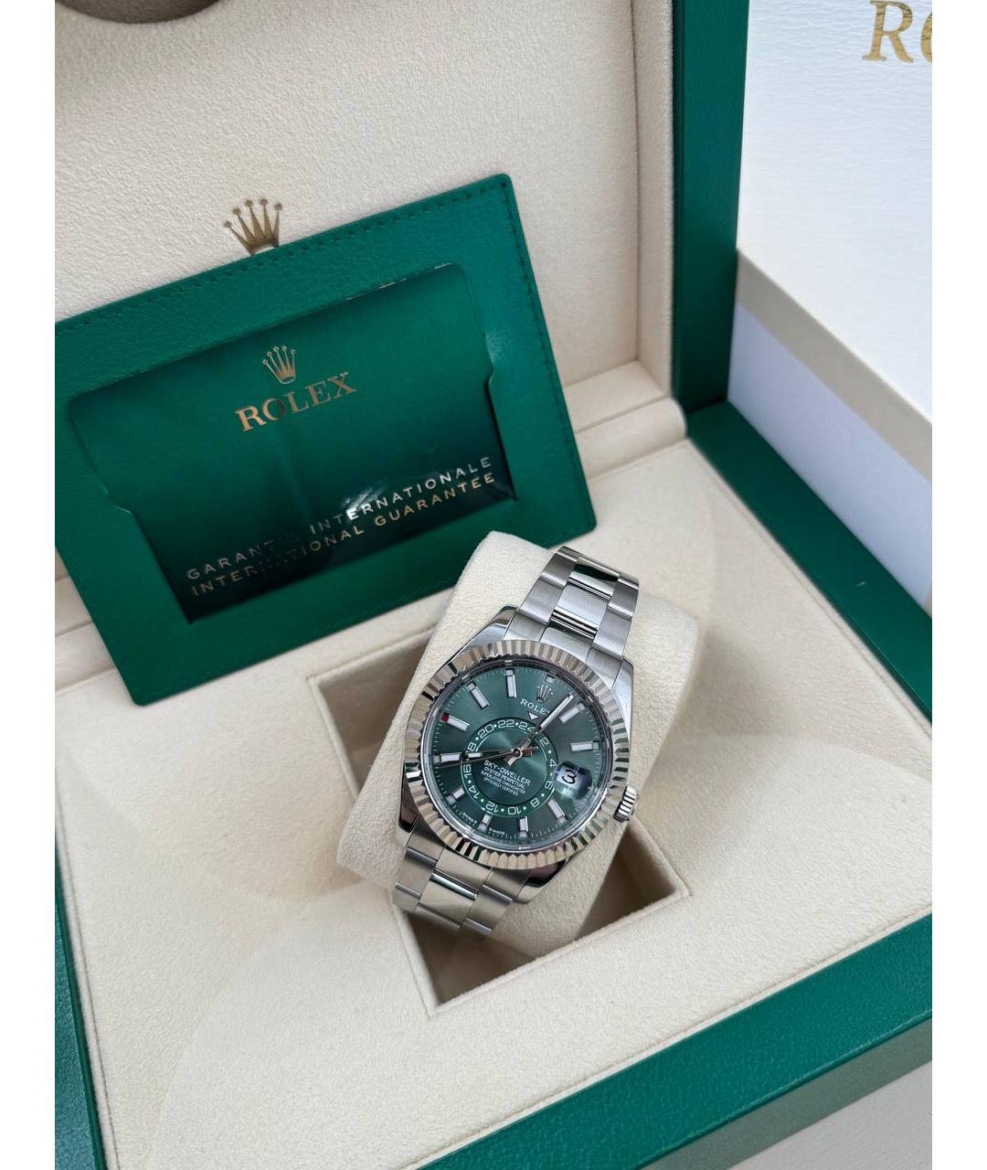 ROLEX Серебряные часы из белого золота, фото 2