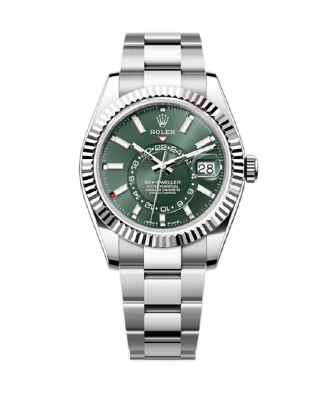 ROLEX Серебряные часы из белого золота, фото 1