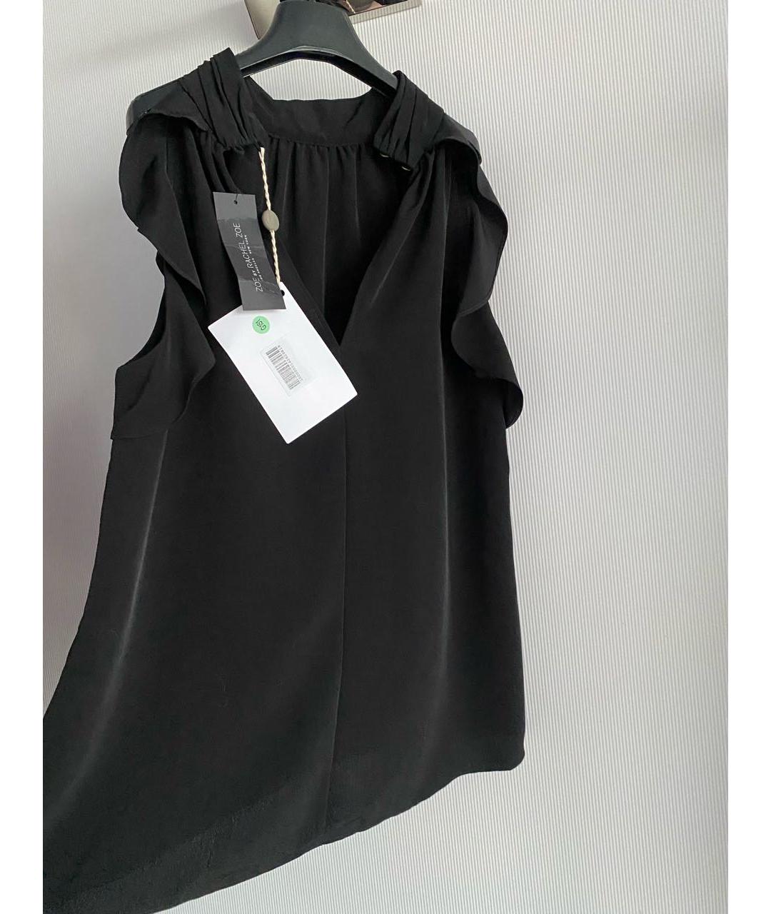 RACHEL ZOE Черная полиэстеровая блузы, фото 3