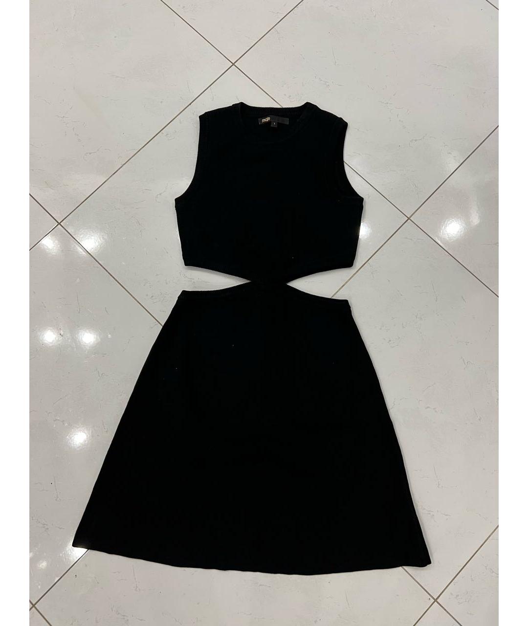 MAJE Черное коктейльное платье, фото 5
