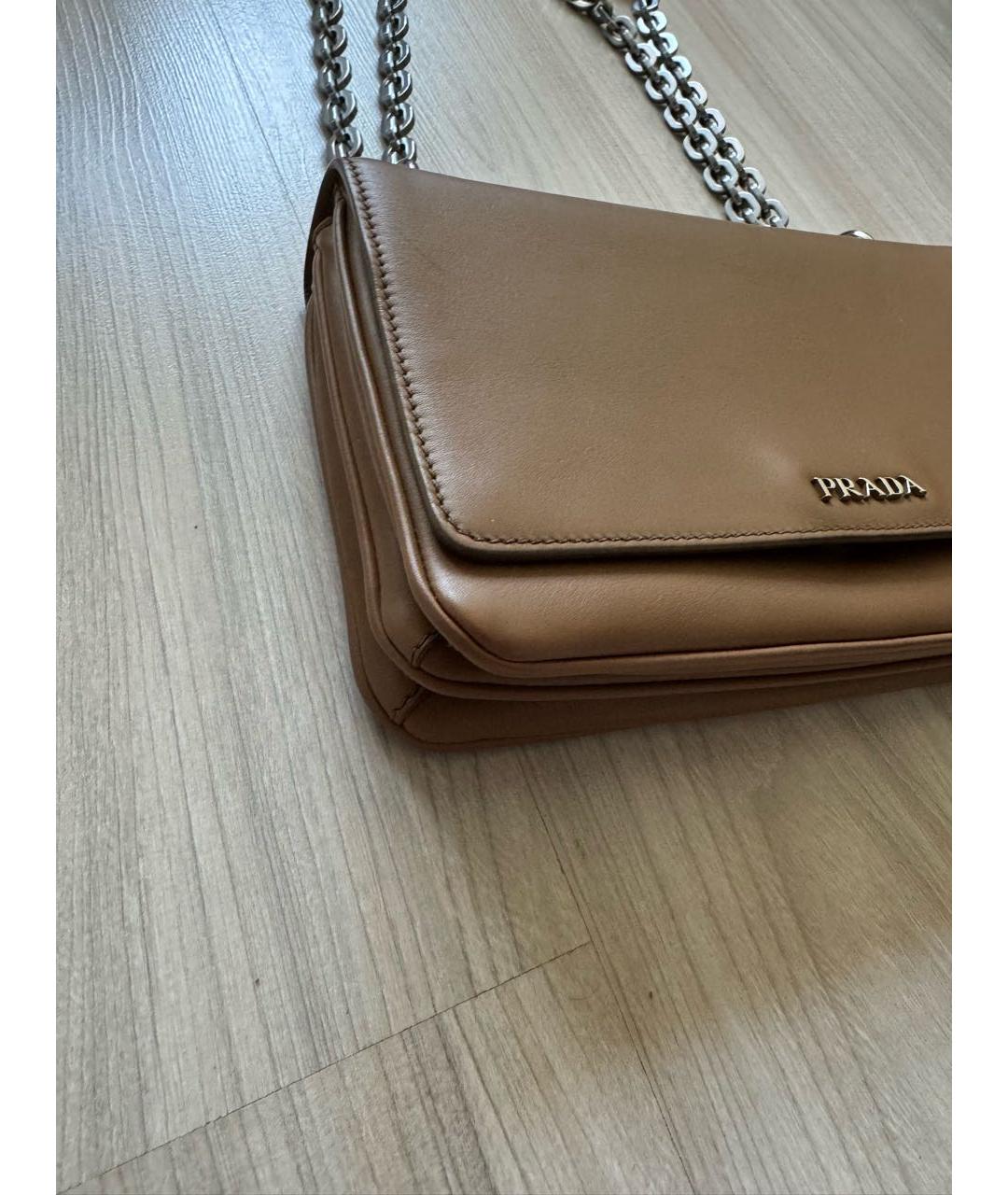PRADA Кожаная сумка через плечо, фото 4