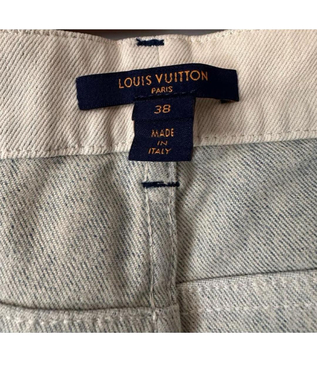 LOUIS VUITTON PRE-OWNED Голубые прямые джинсы, фото 3