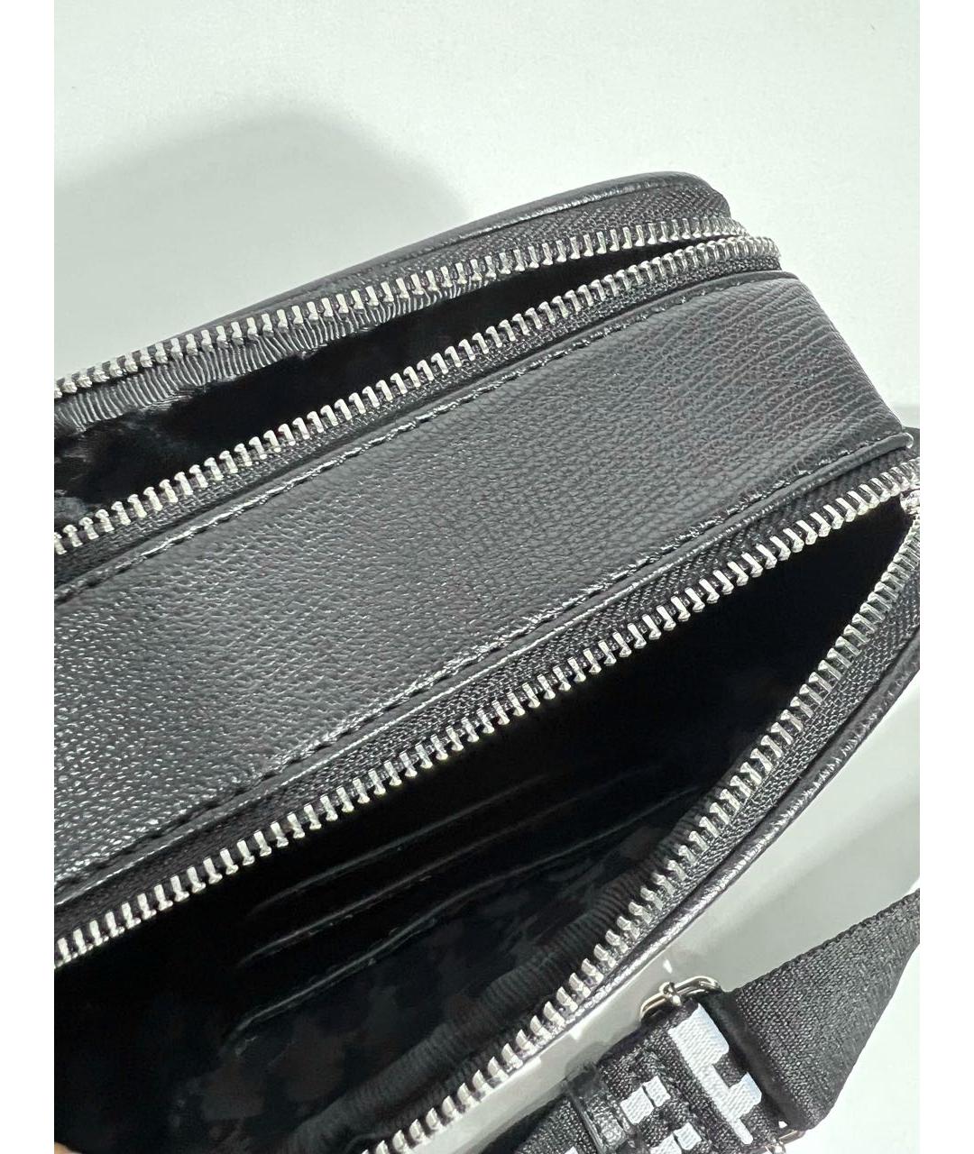 KARL LAGERFELD Черная сумка через плечо из искусственной кожи, фото 6