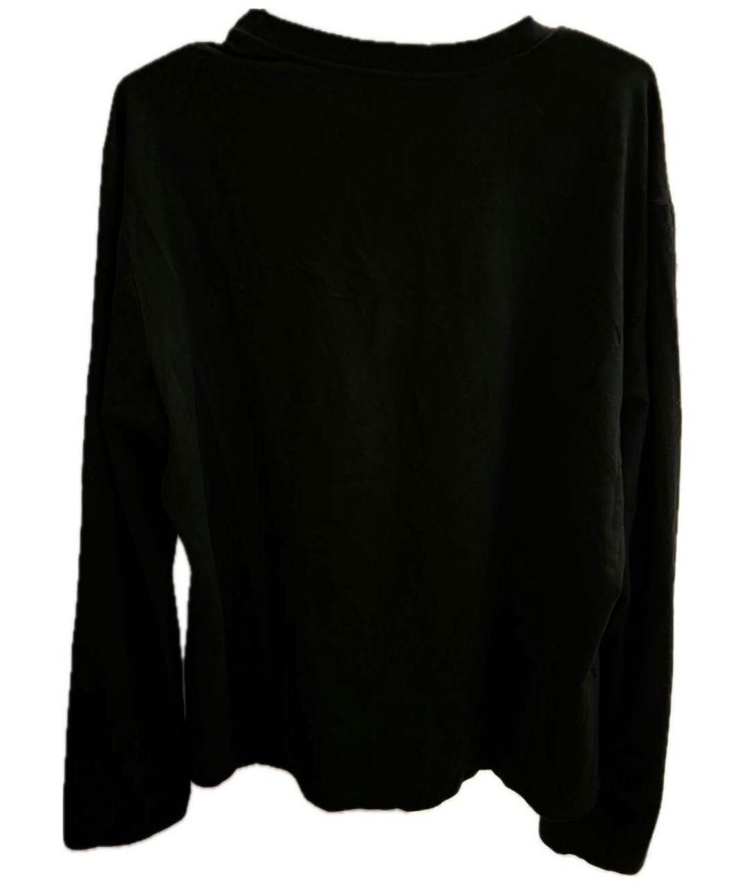 PRADA Черный хлопковый джемпер / свитер, фото 2