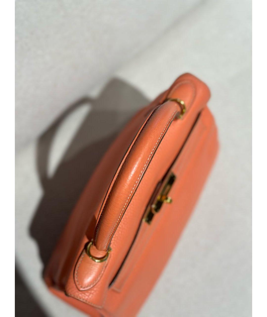 HERMES Кожаная сумка с короткими ручками, фото 7