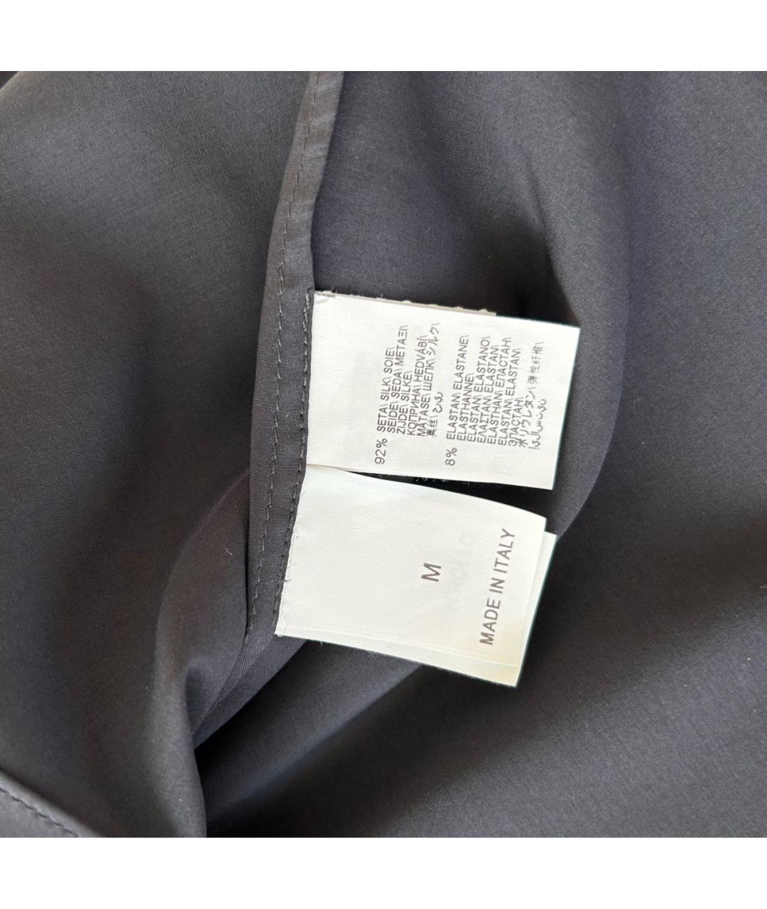 BRUNELLO CUCINELLI Черная сетчатая блузы, фото 4