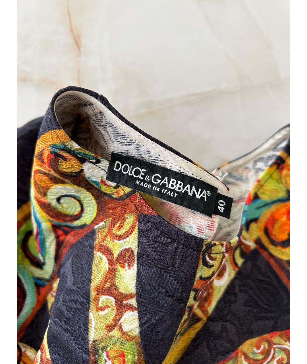 DOLCE&GABBANA Черная хлопковая блузы, фото 3