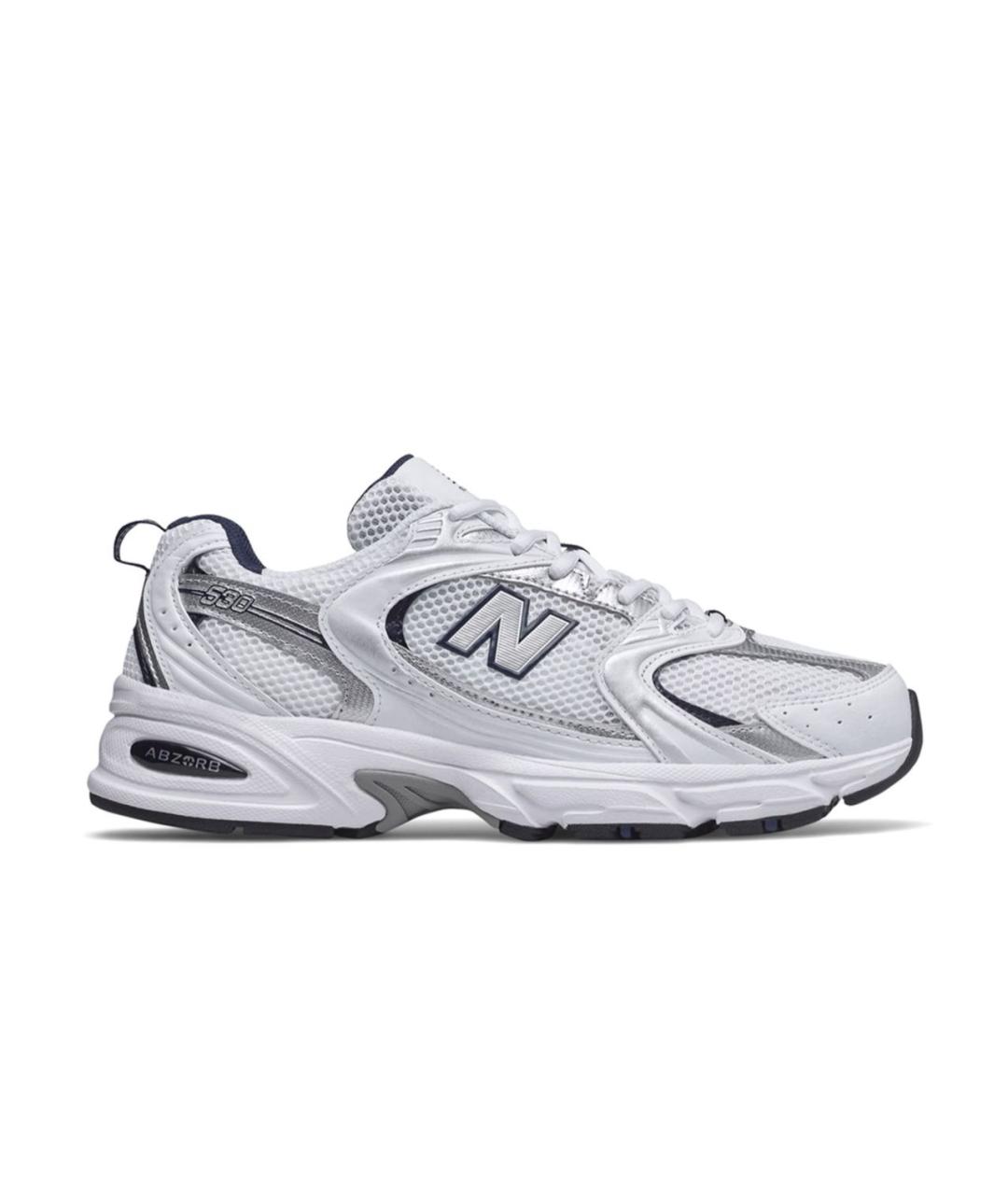 NEW BALANCE Белые текстильные кроссовки, фото 1