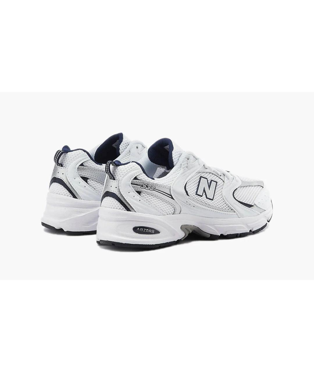 NEW BALANCE Белые текстильные кроссовки, фото 4