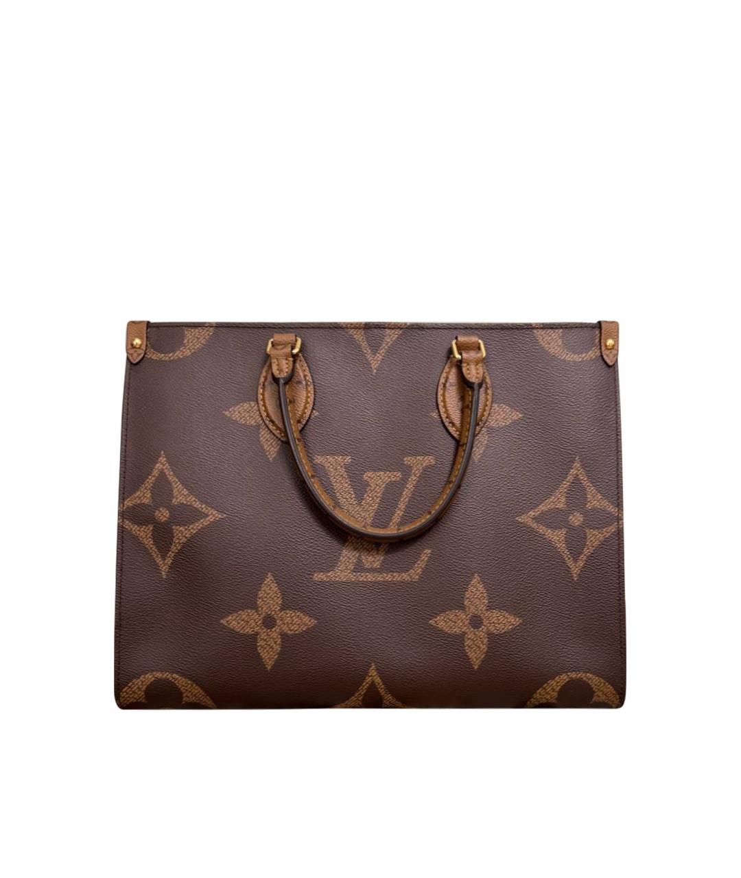 LOUIS VUITTON PRE-OWNED Коричневая сумка с короткими ручками, фото 1