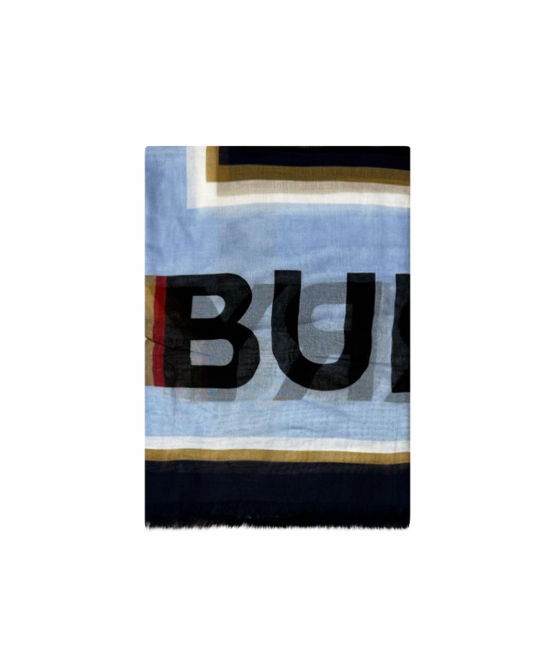 BURBERRY Голубой платок, фото 1