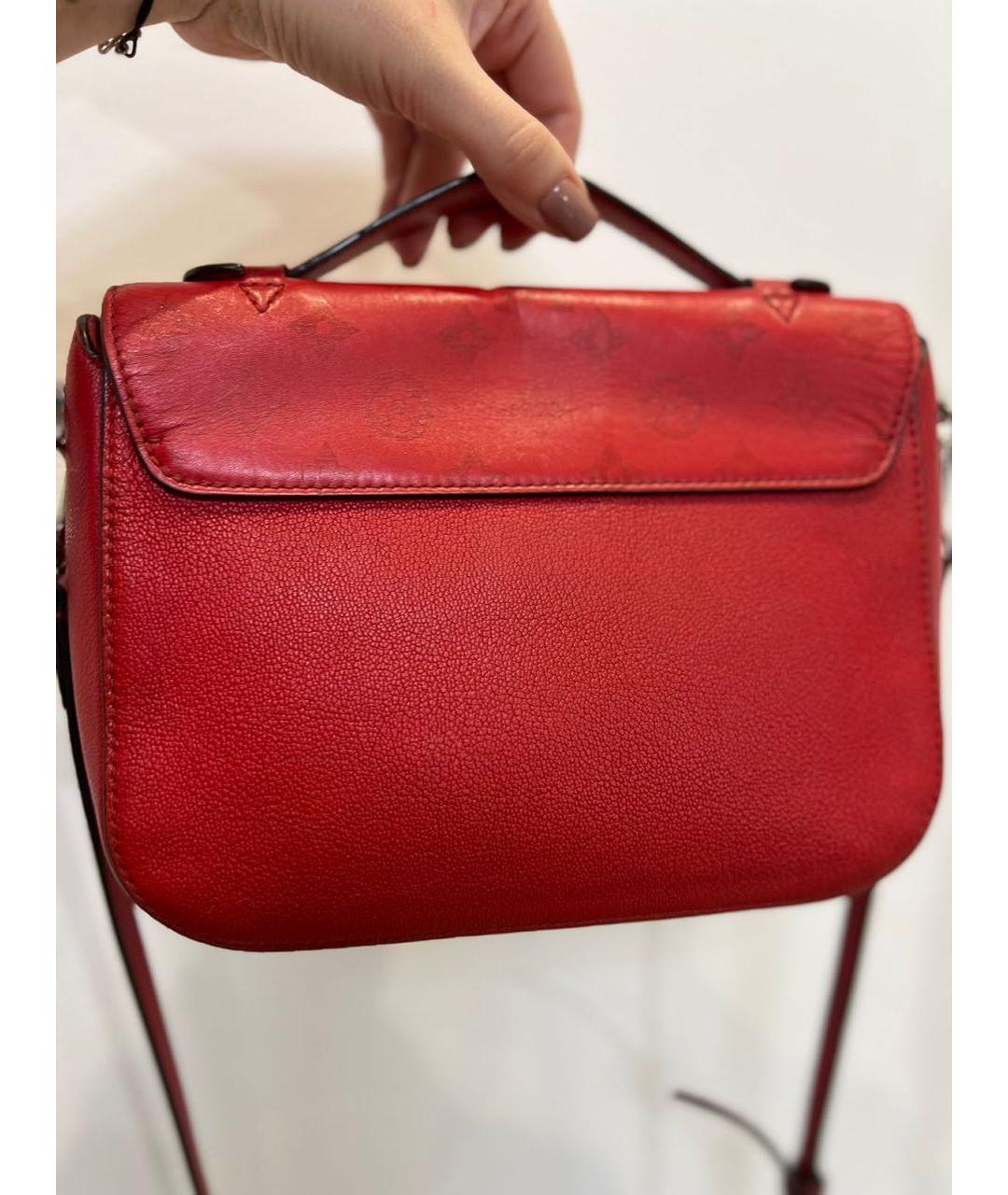 LOUIS VUITTON PRE-OWNED Красная кожаная сумка через плечо, фото 2