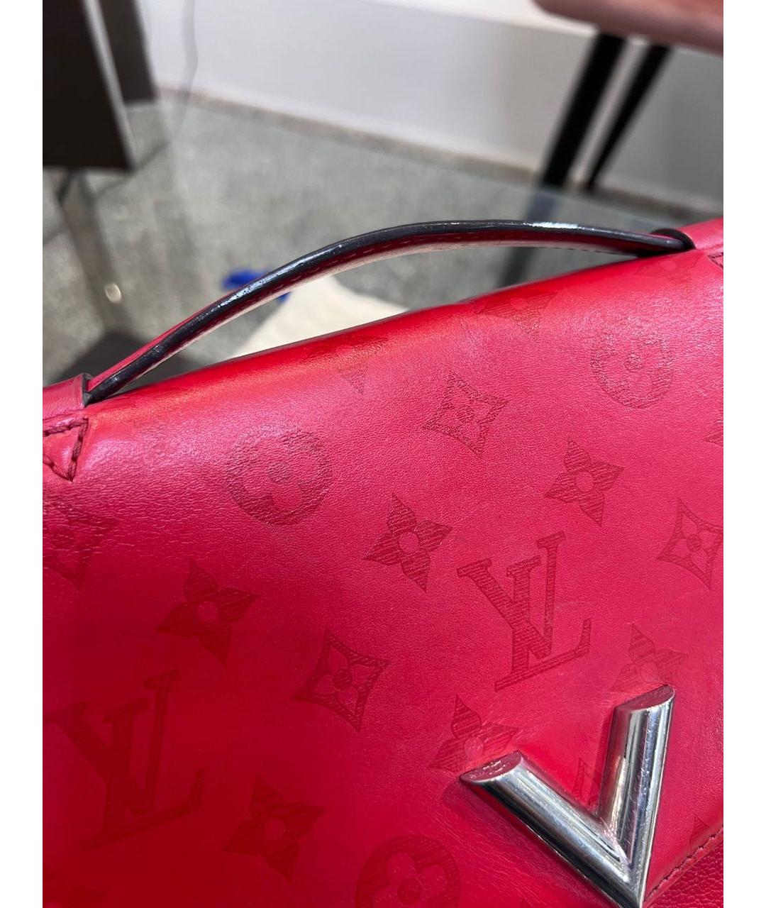 LOUIS VUITTON PRE-OWNED Красная кожаная сумка через плечо, фото 5