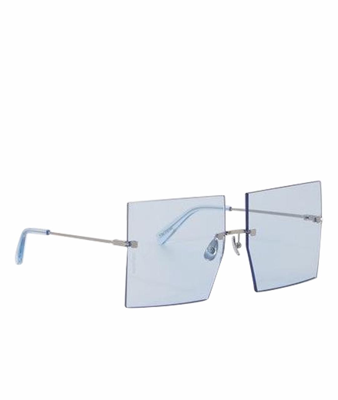 JACQUEMUS Голубые пластиковые солнцезащитные очки, фото 1