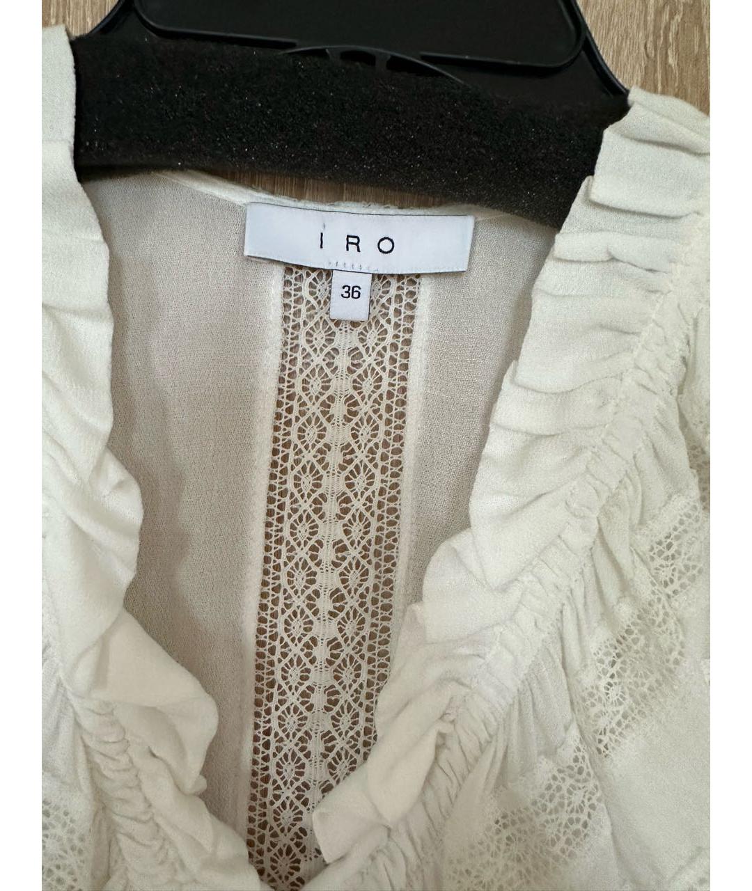 IRO Белая вискозная блузы, фото 3