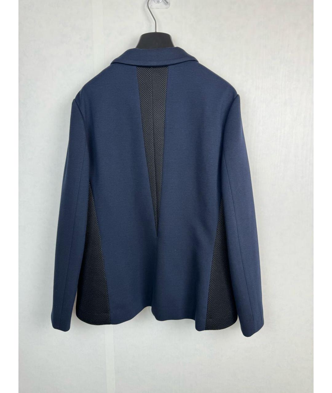 ANGELO MARANI Темно-синий вискозный жакет/пиджак, фото 2
