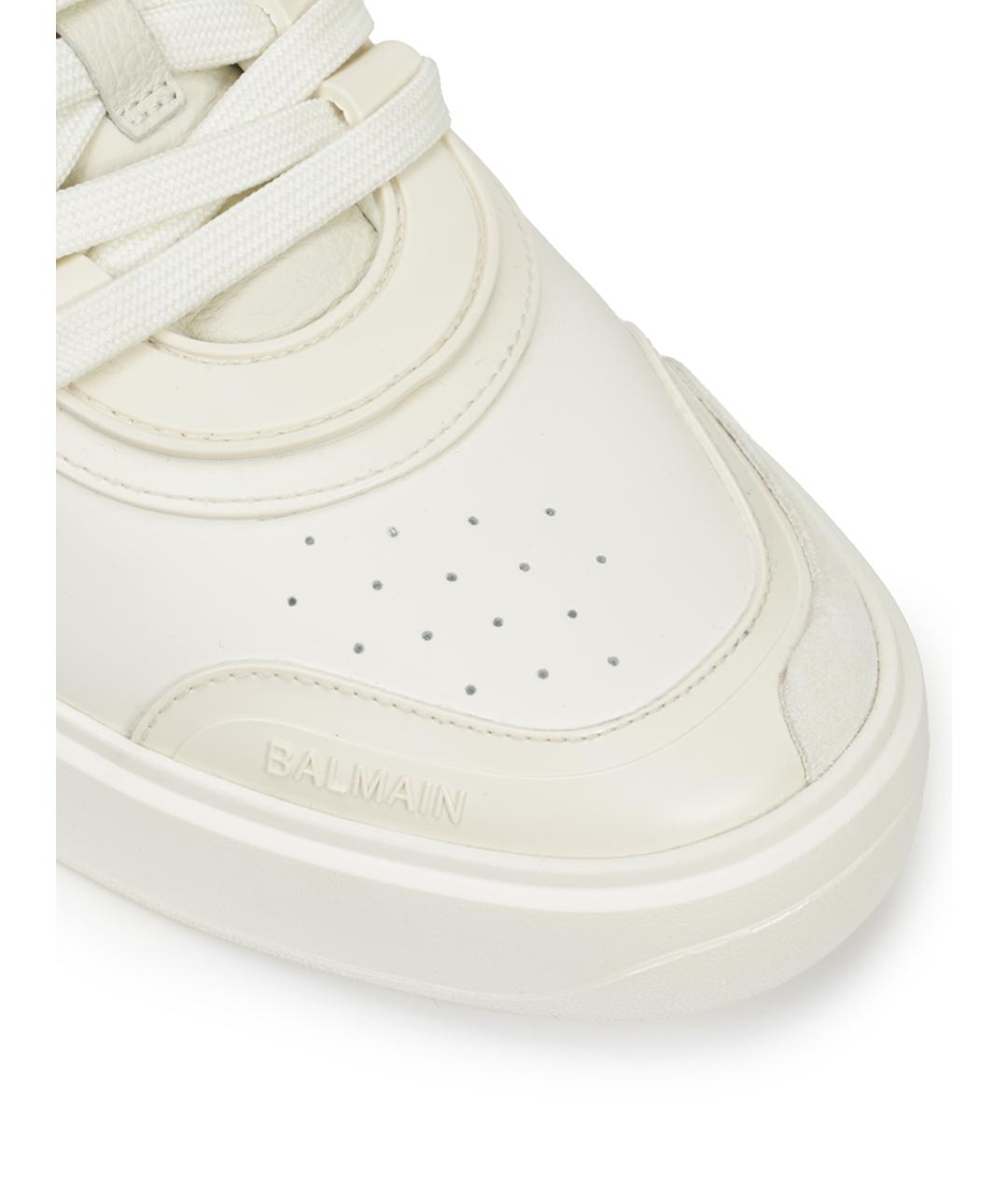 BALMAIN Белые низкие кроссовки / кеды, фото 5