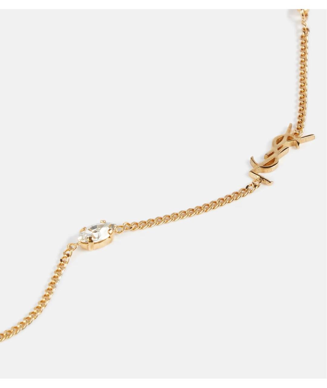 SAINT LAURENT Золотой браслет, фото 4