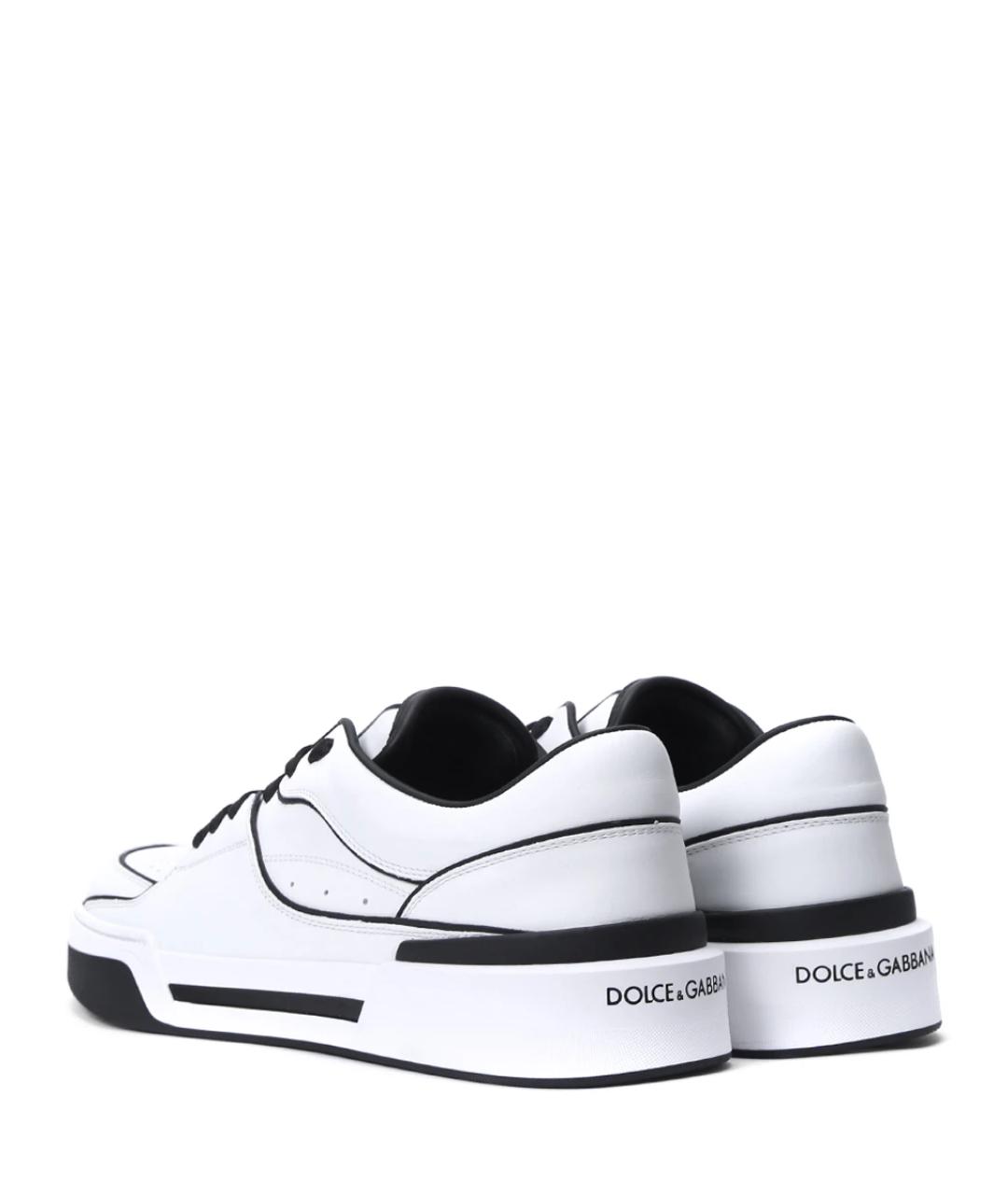 DOLCE&GABBANA Белые низкие кроссовки / кеды, фото 4