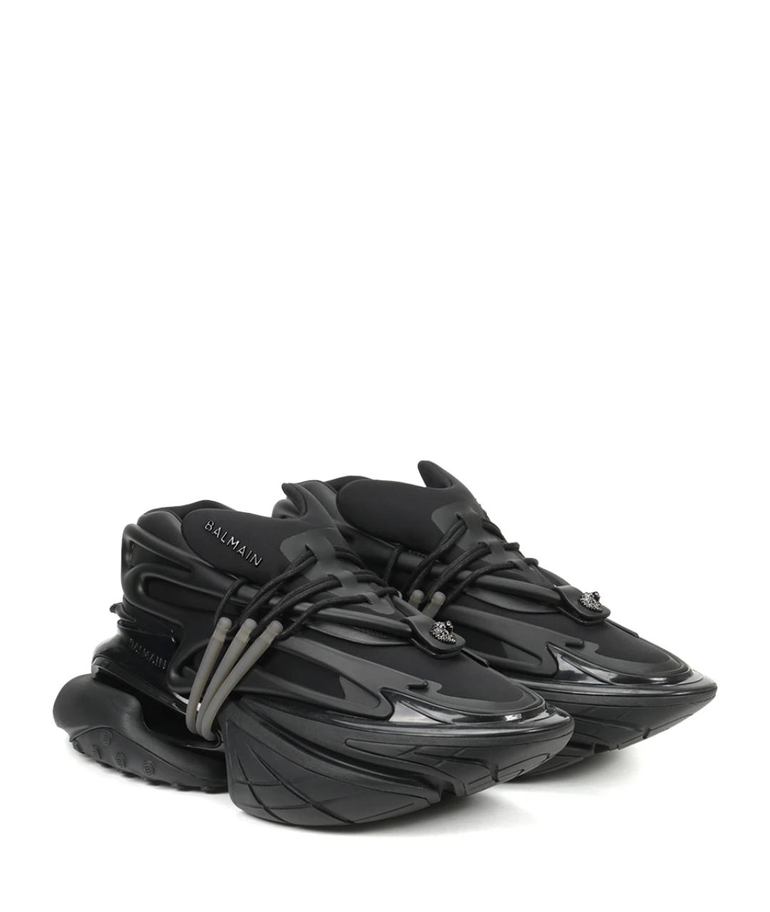 BALMAIN Черные низкие кроссовки / кеды, фото 2