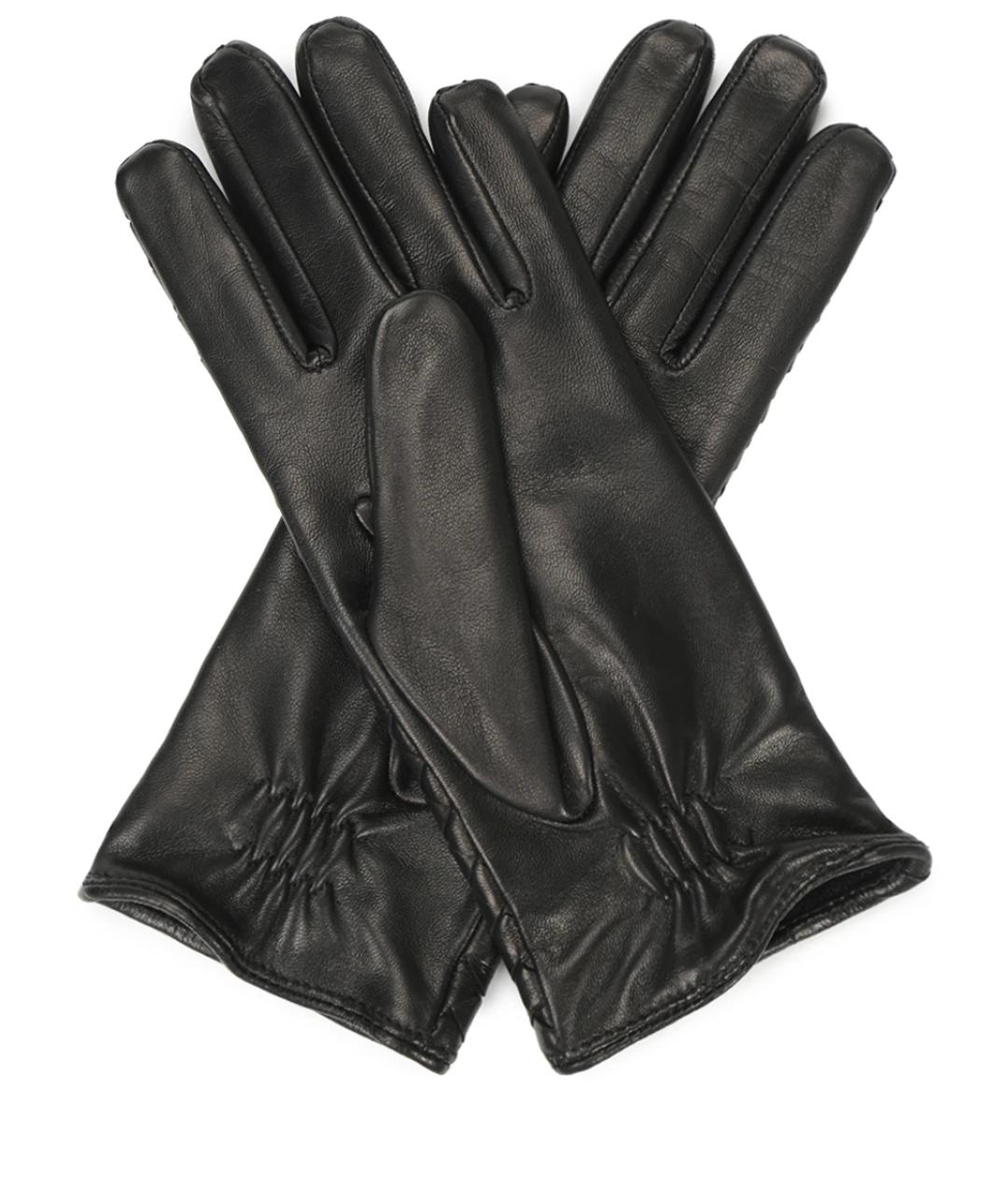BOTTEGA VENETA Черные перчатки, фото 2