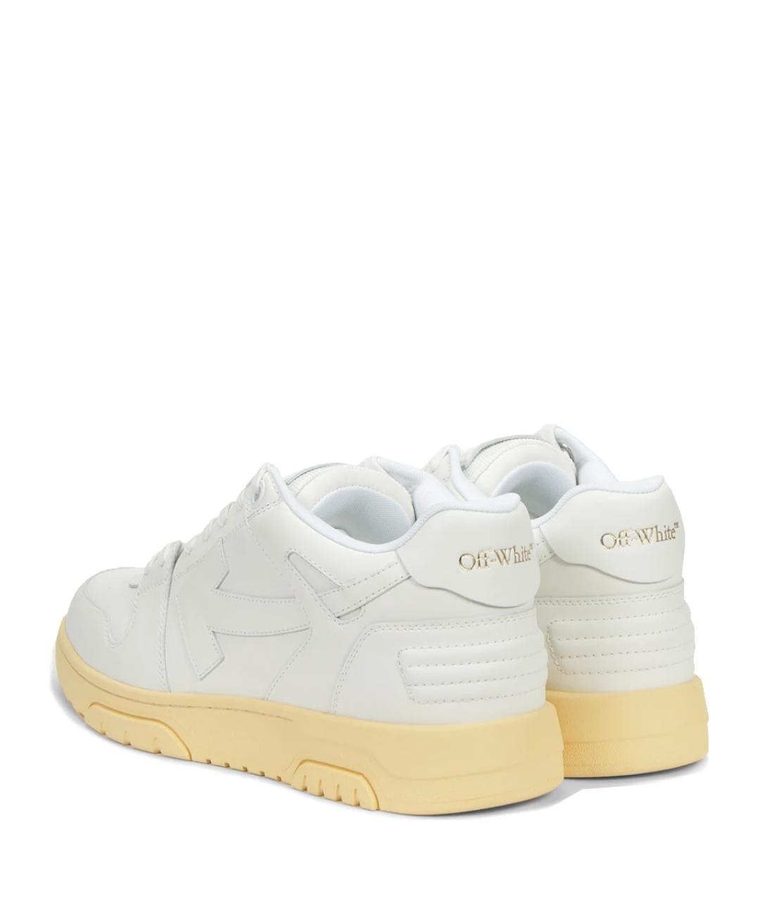 OFF-WHITE Белые низкие кроссовки / кеды, фото 4