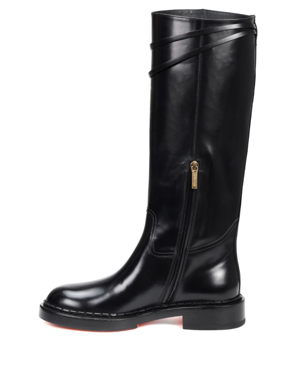 SANTONI Черные сапоги, фото 3