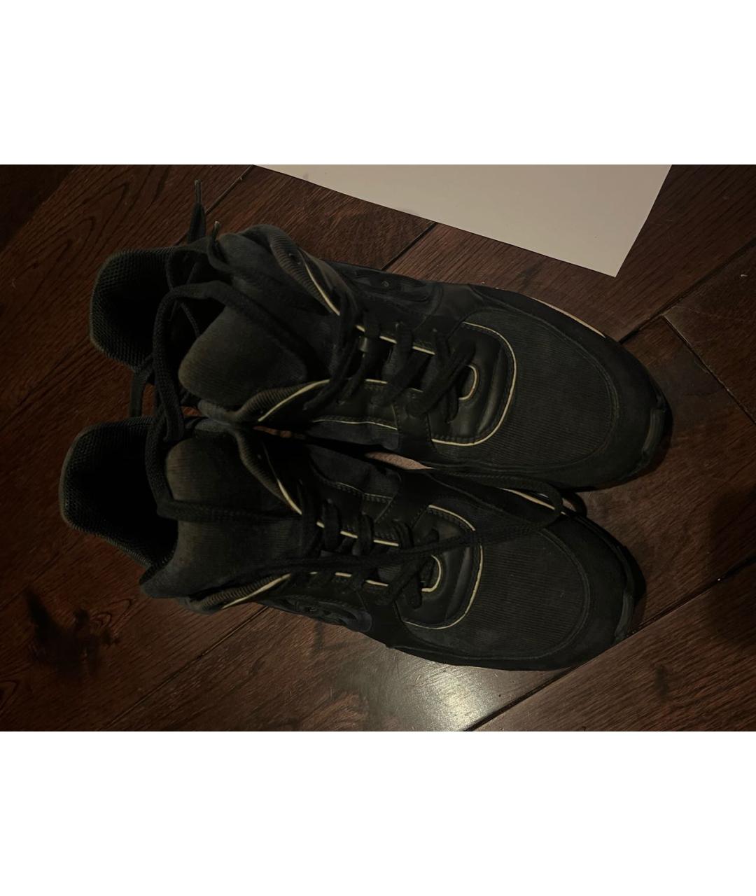 CHANEL PRE-OWNED Темно-синие замшевые кроссовки, фото 3