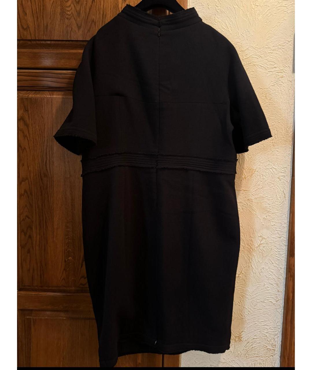 CHANEL PRE-OWNED Черное твидовое повседневное платье, фото 2
