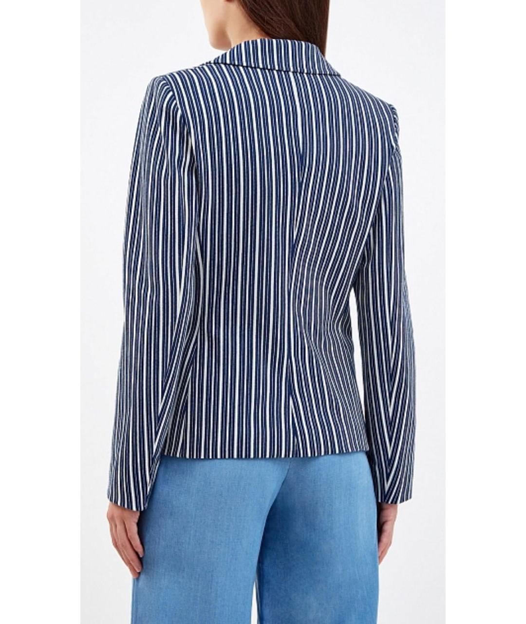 JACOB COHEN Синий хлопковый жакет/пиджак, фото 2