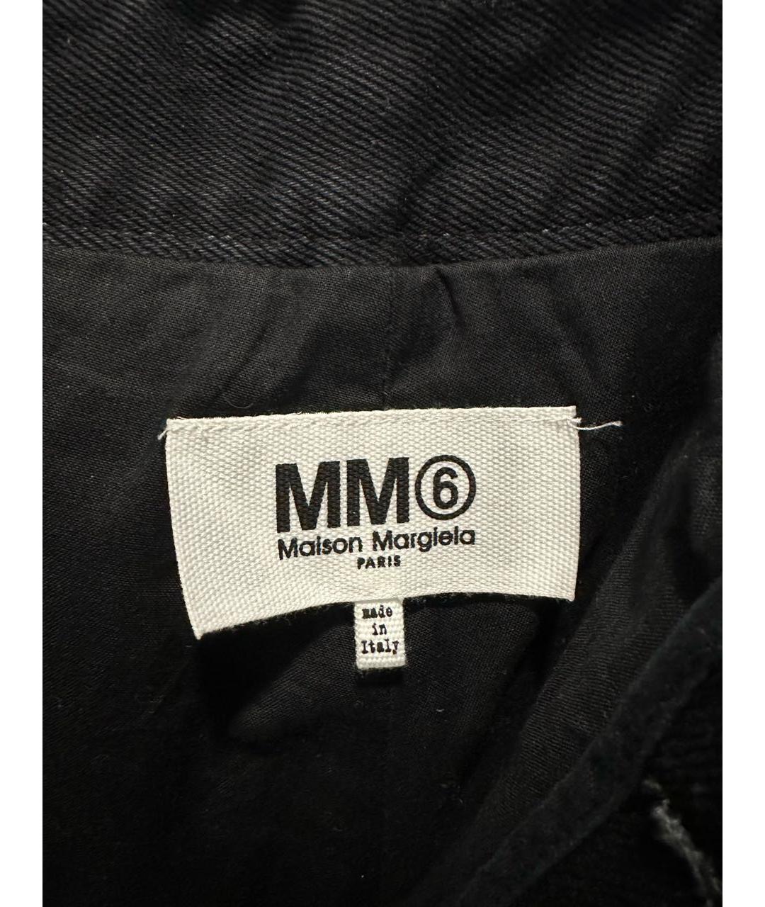 MM6 MAISON MARGIELA Черные прямые джинсы, фото 3