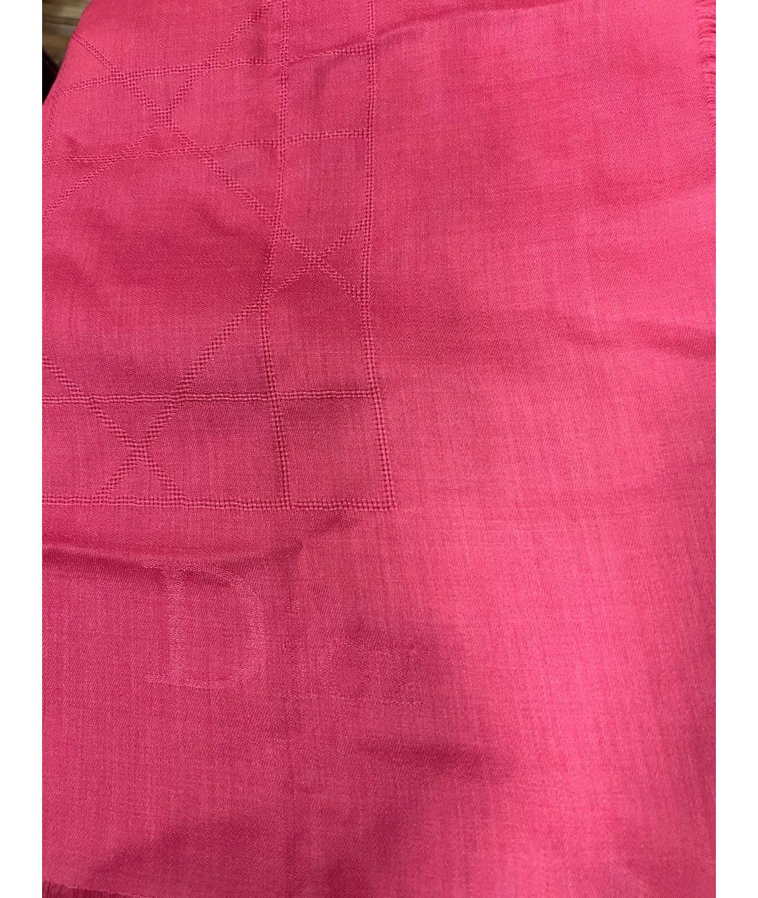 CHRISTIAN DIOR PRE-OWNED Розовый платок, фото 4