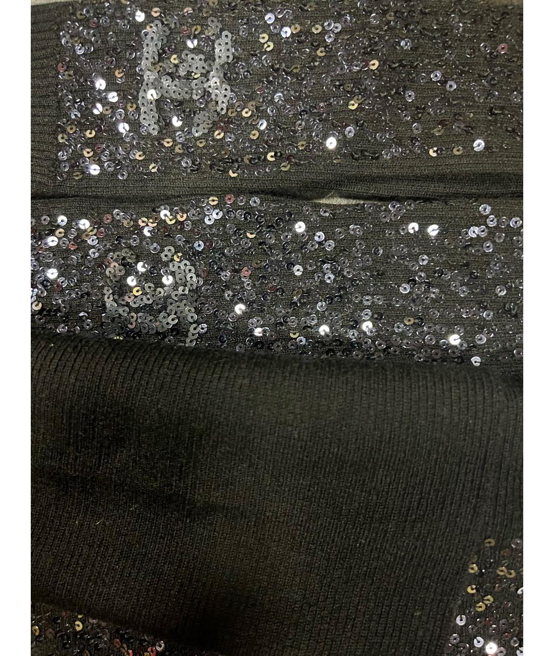 CHANEL Черный шарф, фото 8